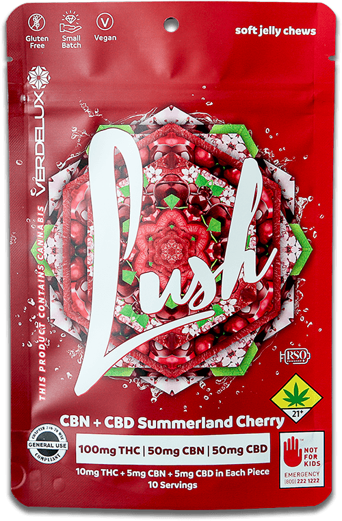 Lush Lush: Summerland Cherry 2:1:1 THC/CBD/CBN (I) - 10pk/200mg