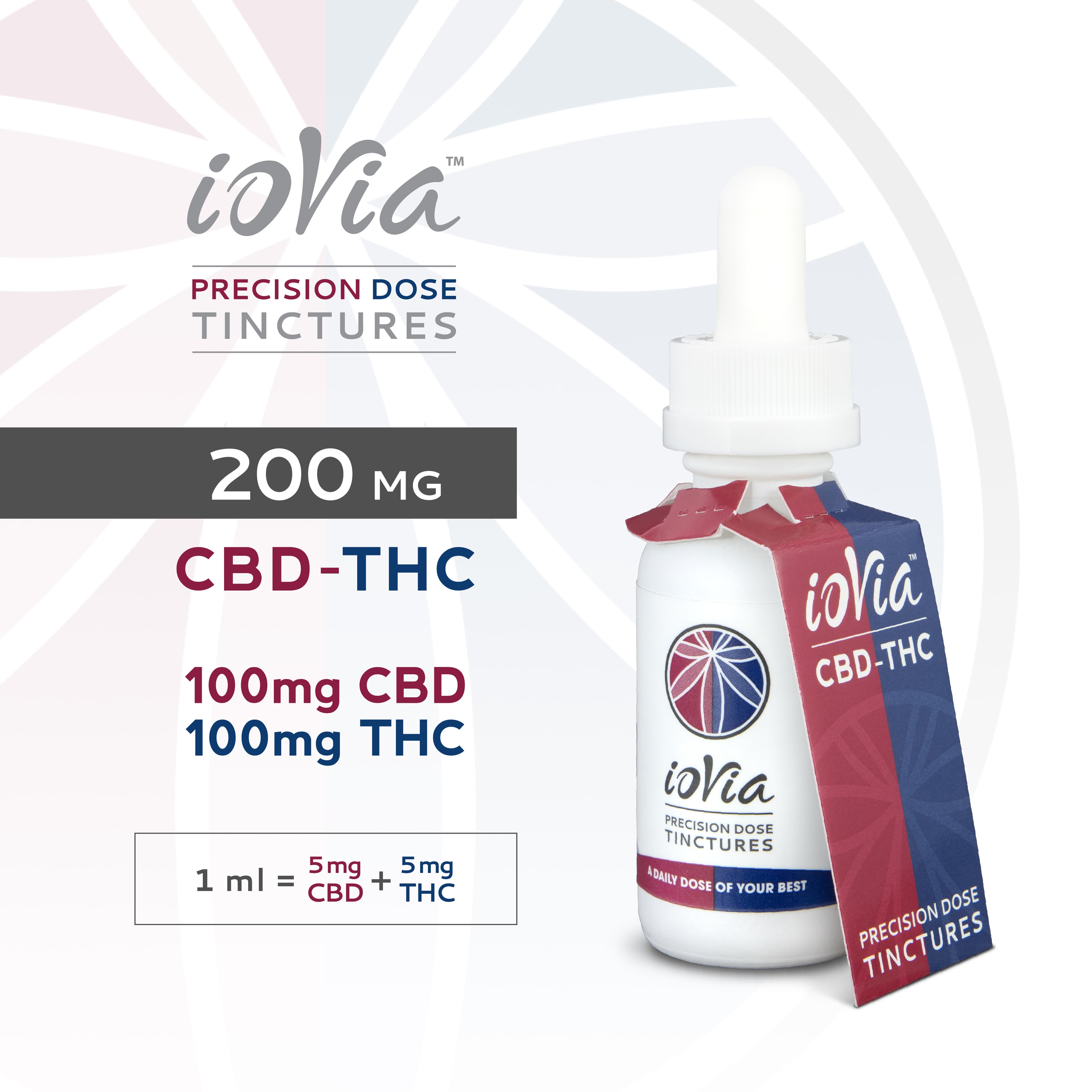 ioVia ioVia Precision Dose Tincture CBD-THC 200mg