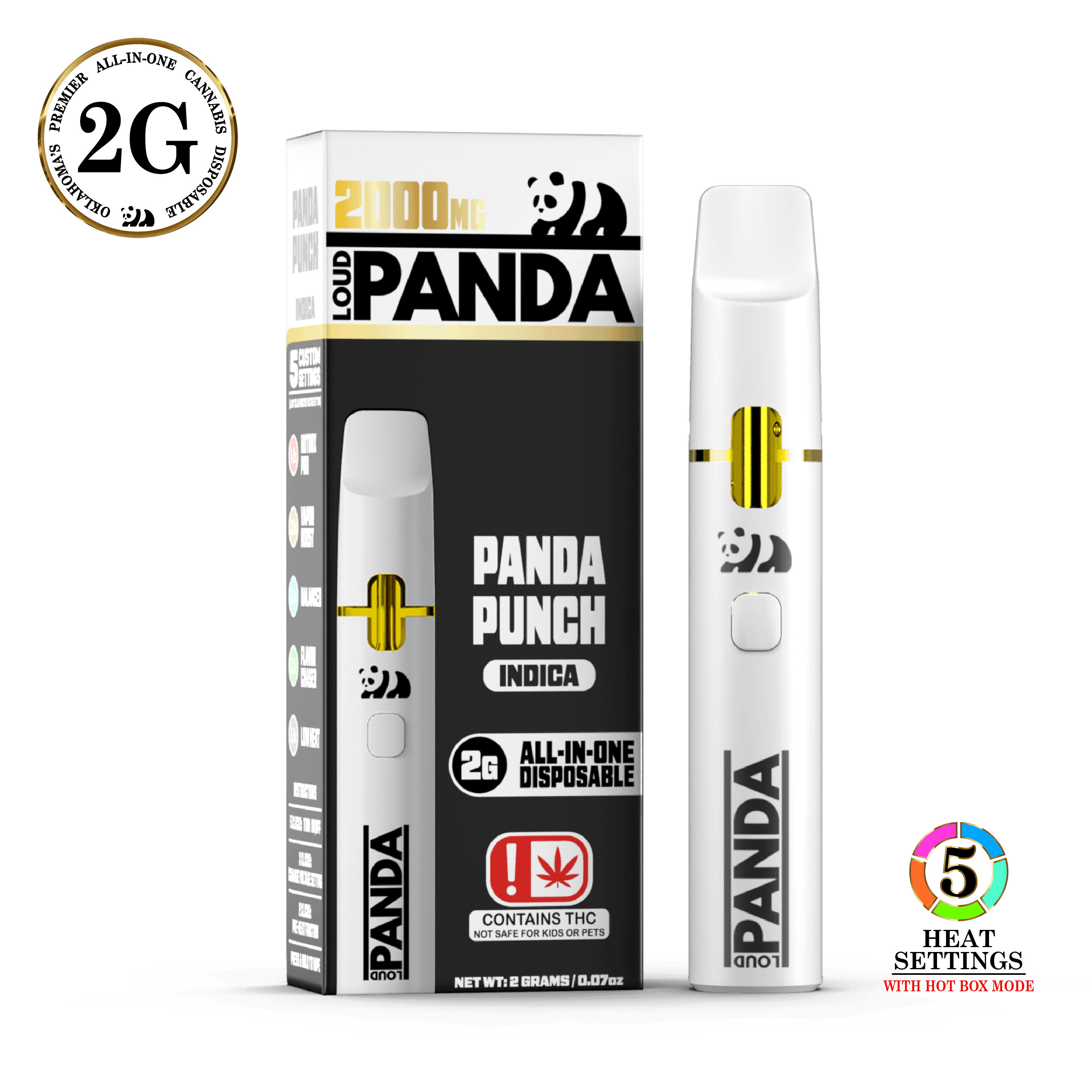 Loud Panda Loud Panda - Live Resin Disposable - Gelato Split