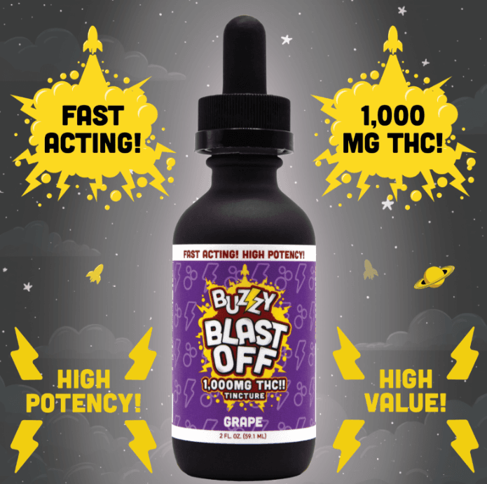 Buzzy Buzzy Blast Off Grape 1000mg Tincture