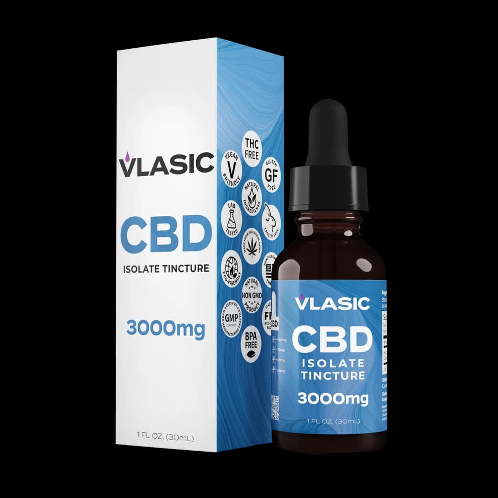 Vlasic Labs Relief CBD Isolate Tincture | 3000mg