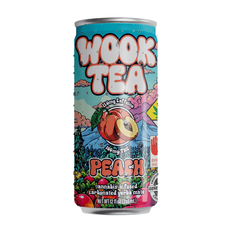 Wook Tea Wook Tea - Peach - 100mg THC + 150mg Caffine