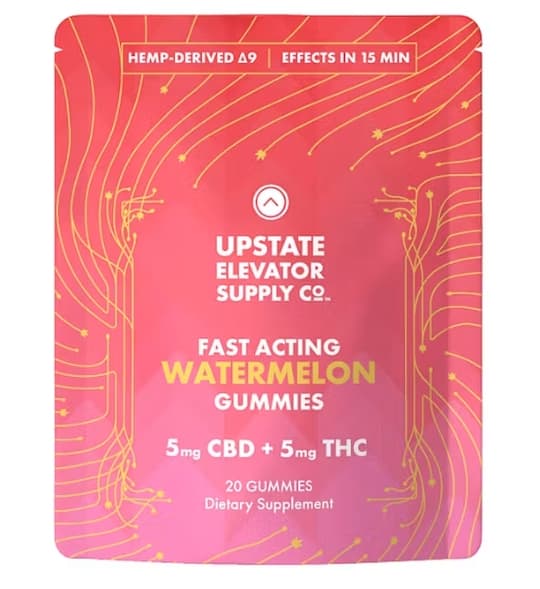 Upstate Elevator Supply Watermelon Relief Gummies CBD+THC 5mg x 20ct