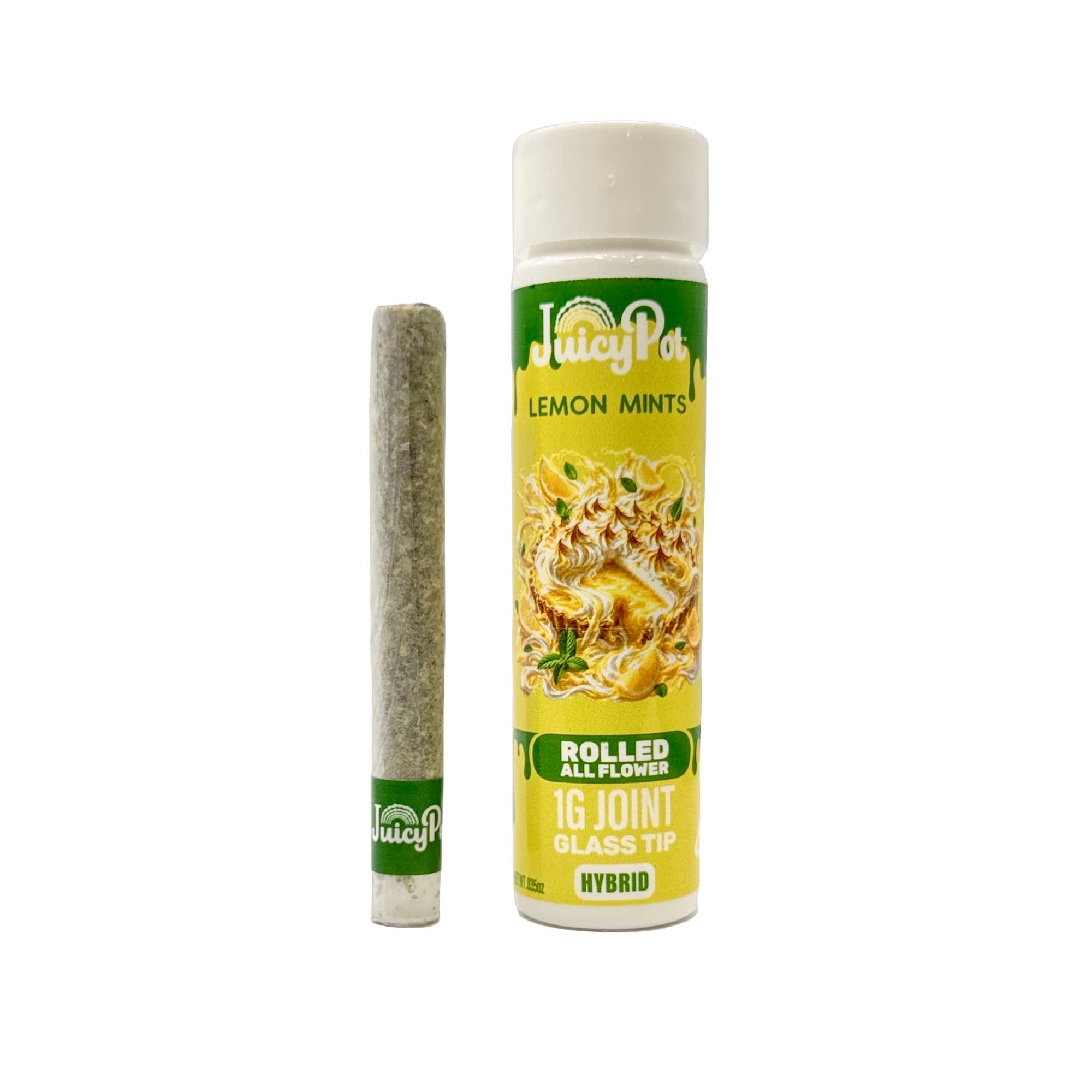 JuicyPot LEMON MINTS PREROLL SINGLE 1G