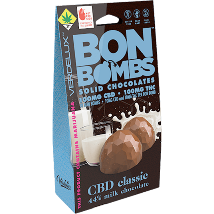 BON BOMBS 1:1 Milk Chocolate 10-Pack | 200mg