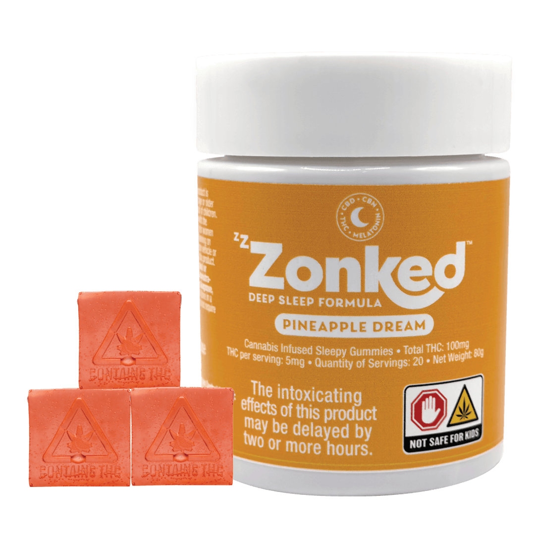Zzzonked Pineapple Dream - 100mg 20pk Gummies