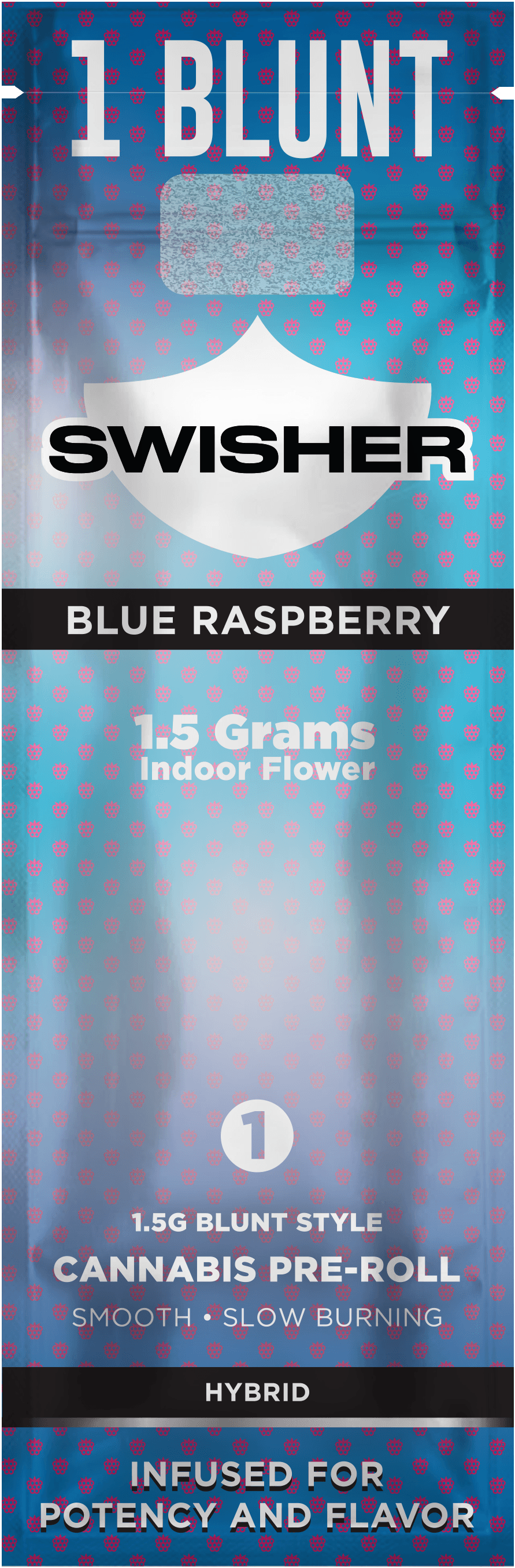 Swisher Blue Raspberry | Single Infused Blunt | 1.5g