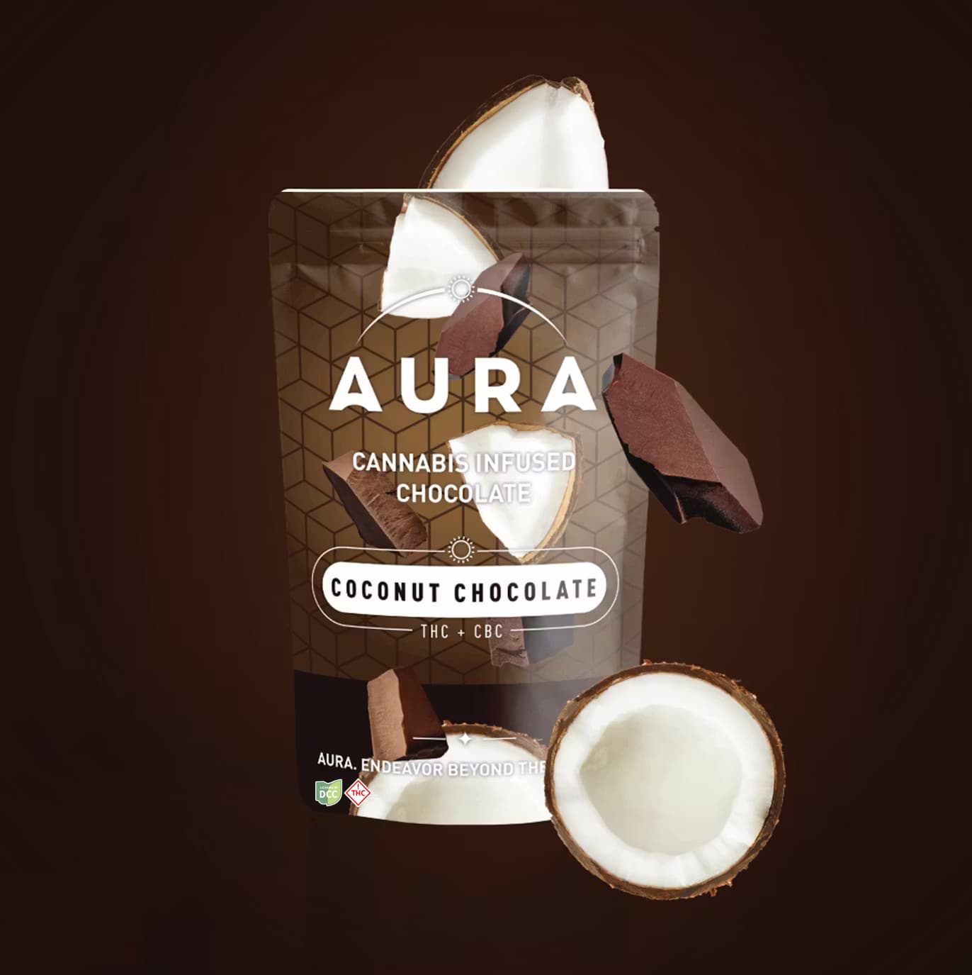 Aura Coconut Chocolate + CBG | Chocolate | [117.62mg]