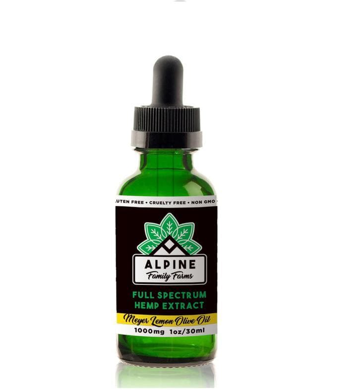 Alpine Family Farms Meyer Lemon Olive Oil [30ml] (1000mg CBD)