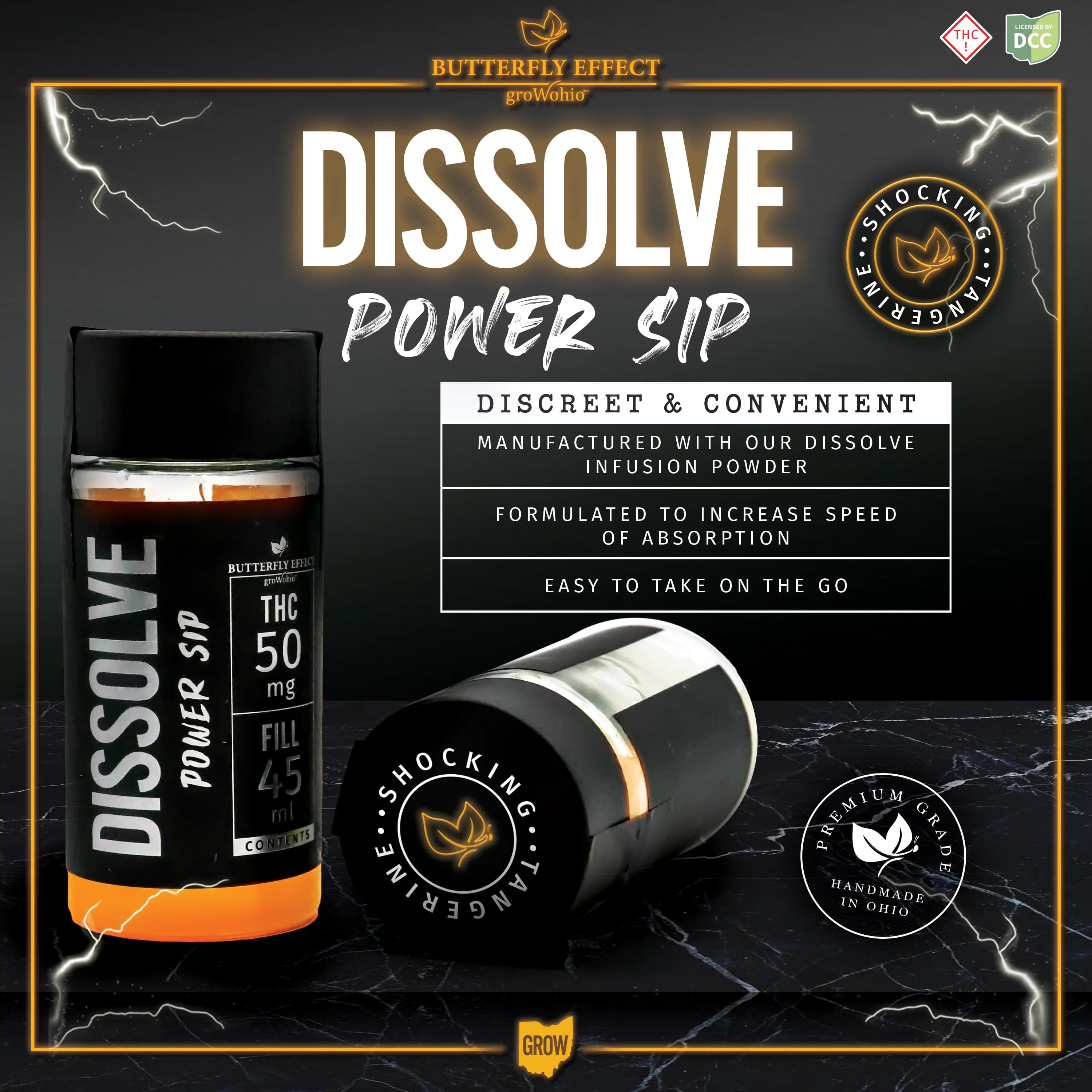 Butterfly Effect BUTTERFLY EFFECT - POWER SIP TANGERINE - DISSOLVE - [50MG]