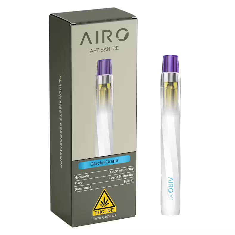 Airo Glacial Grape - Grape & Lime Ice | Artisan Ice | AiroX1 | 1000mg