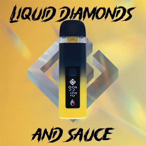 Crystal Clear HyperBlast - Cherry Burger - Liquid Diamonds - Disposable Vape - 1.0g