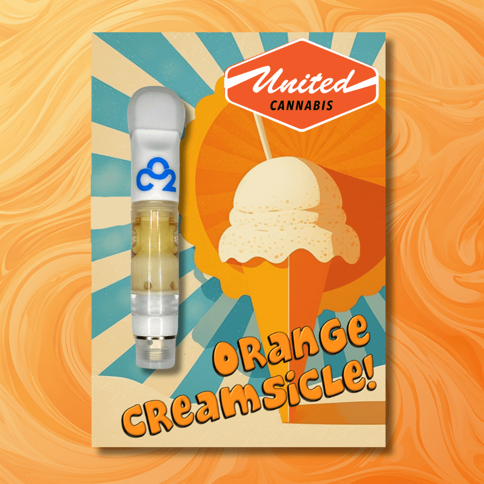 United Cannabis 1/2g CO2 Cart | Orange Creamsicle