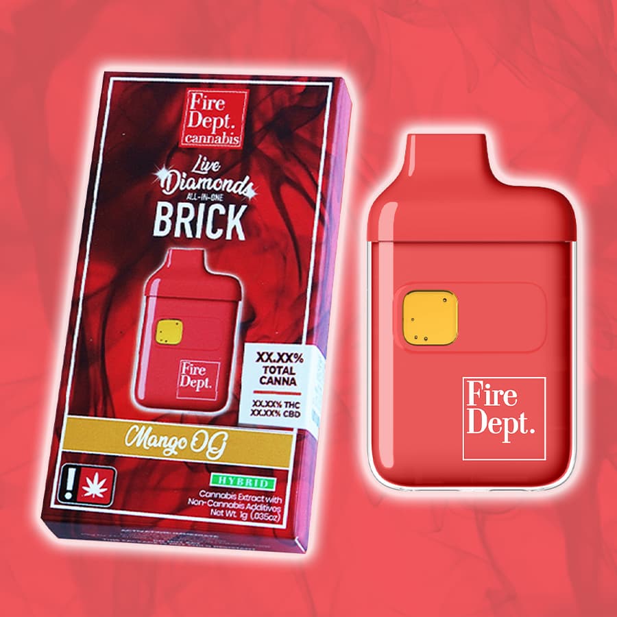 Fire Dept. Cannabis Mango OG Live Diamond Flavored - All in One - Fire Dept.