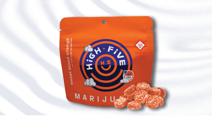 High Five 100mg Gummies | Blood Orange 1:1 THC+CBD