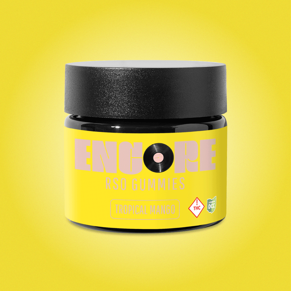 Encore Edibles Tropical Mango RSO Gummies (110mg)