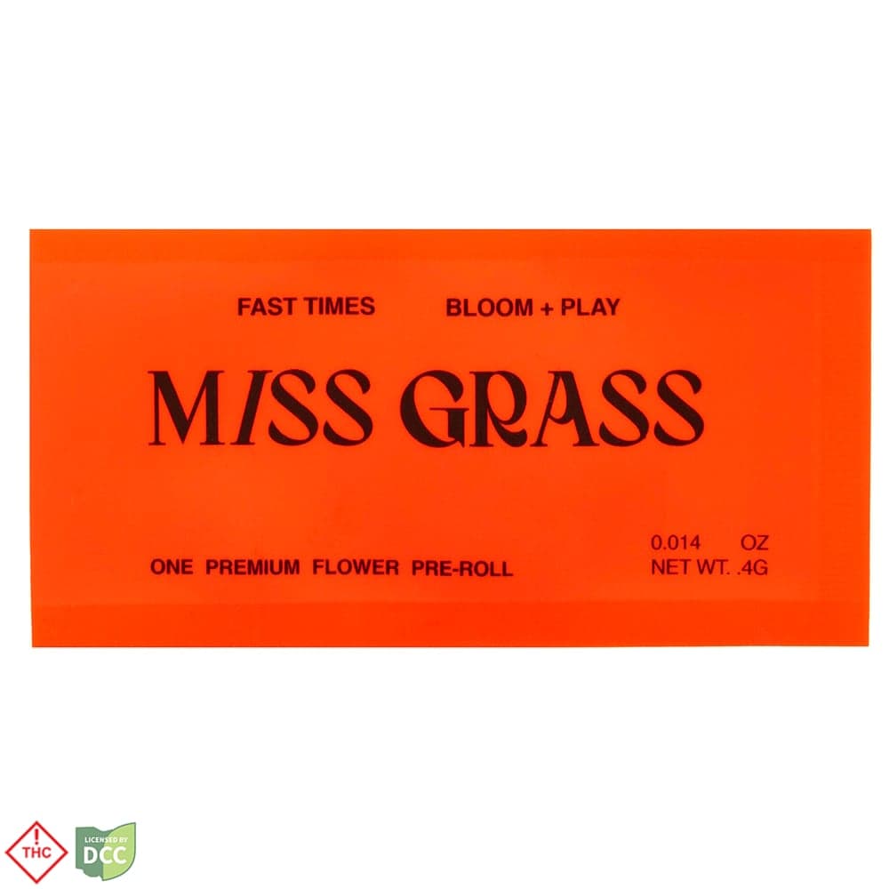 Miss Grass Fast Times Spark [.4g]