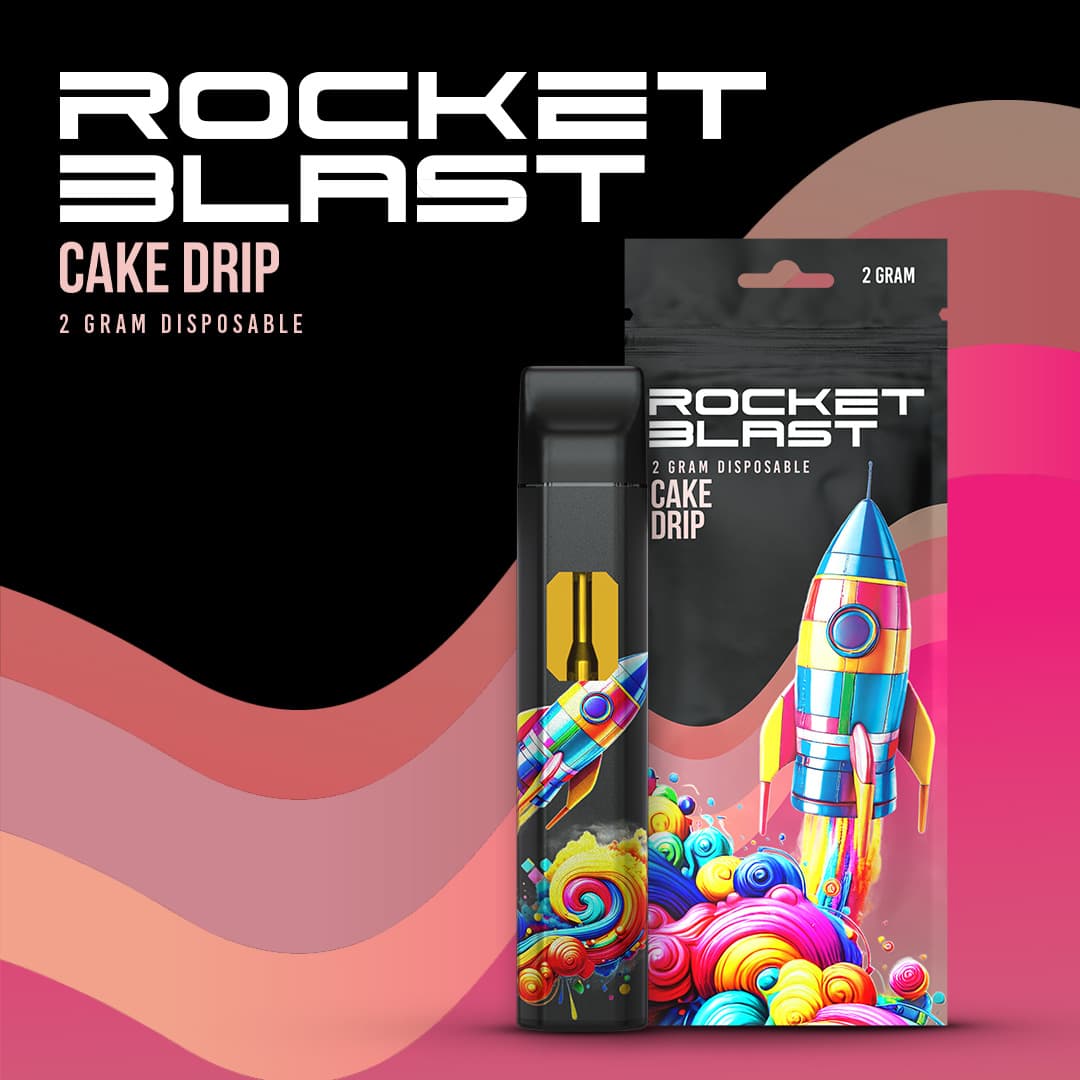 Rocket Blast Cake Drip | Distillate Disposable | 2g