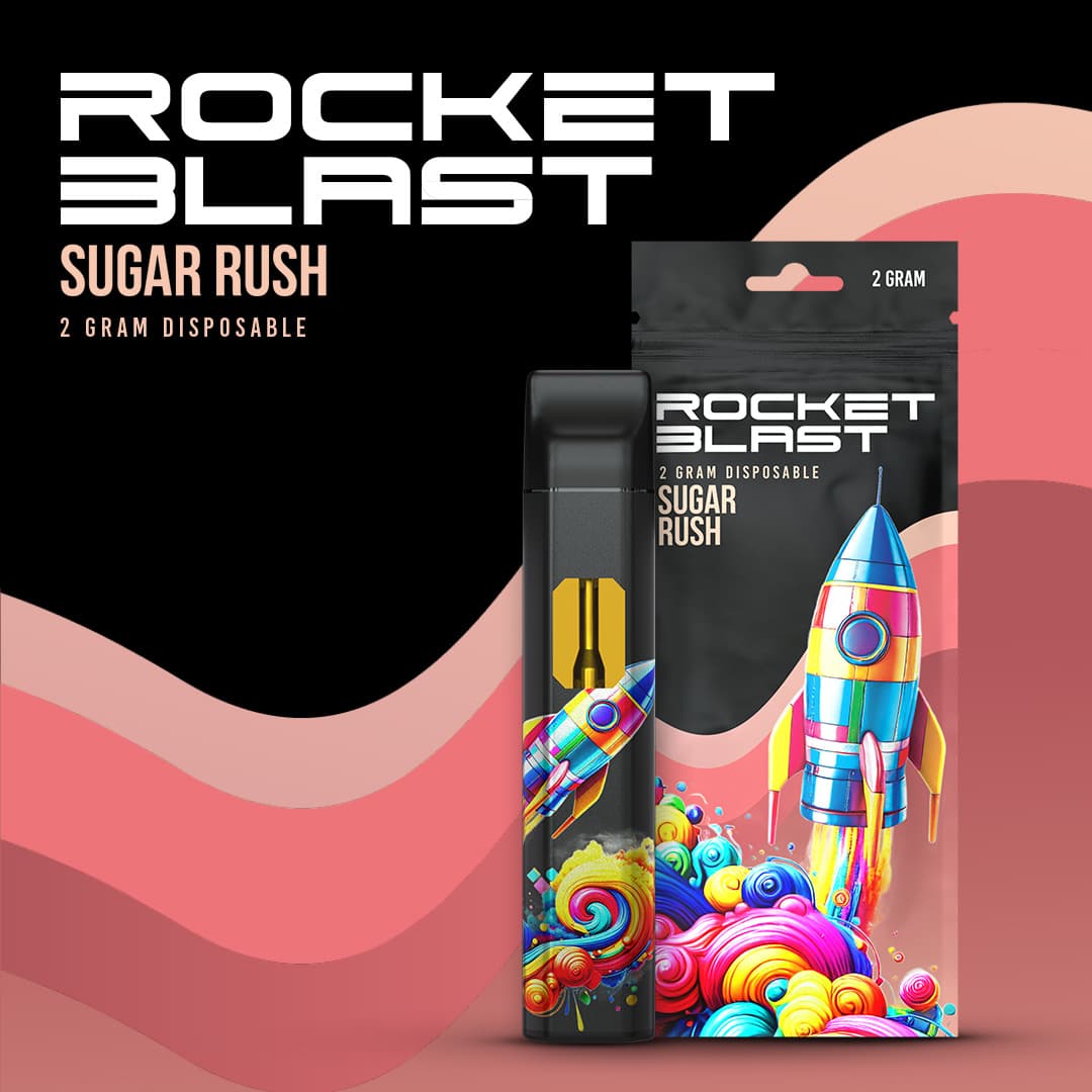 Rocket Blast Sugar Rush | Distillate Disposable | 2g