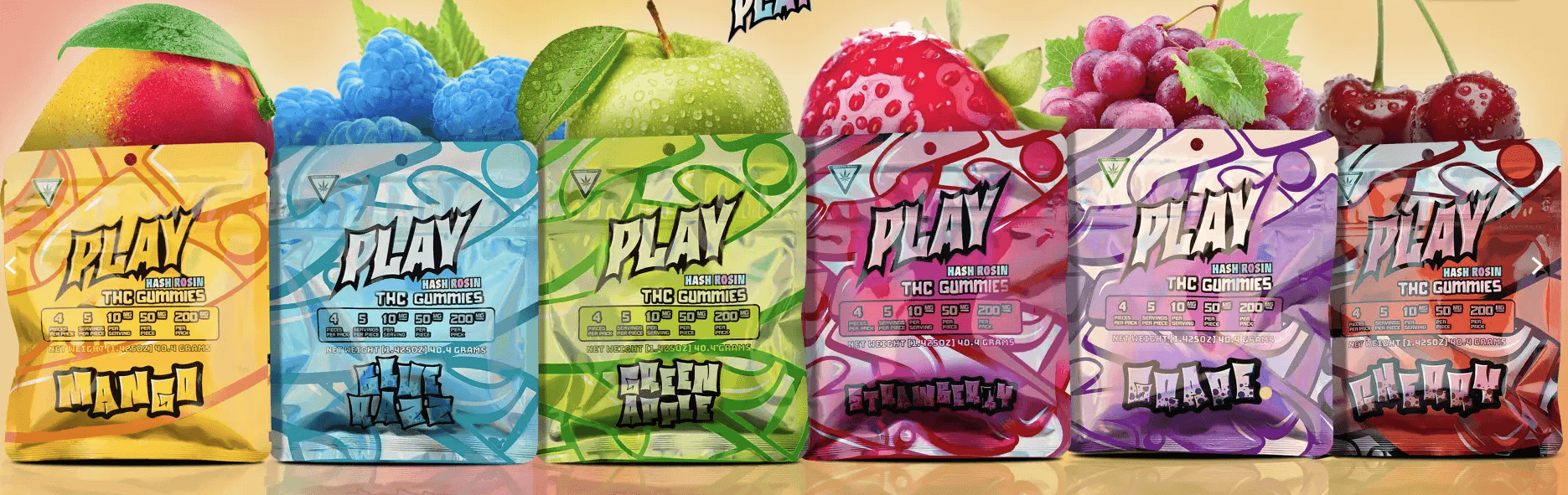 Rkive PLAY - 200mg Gummies - Peach