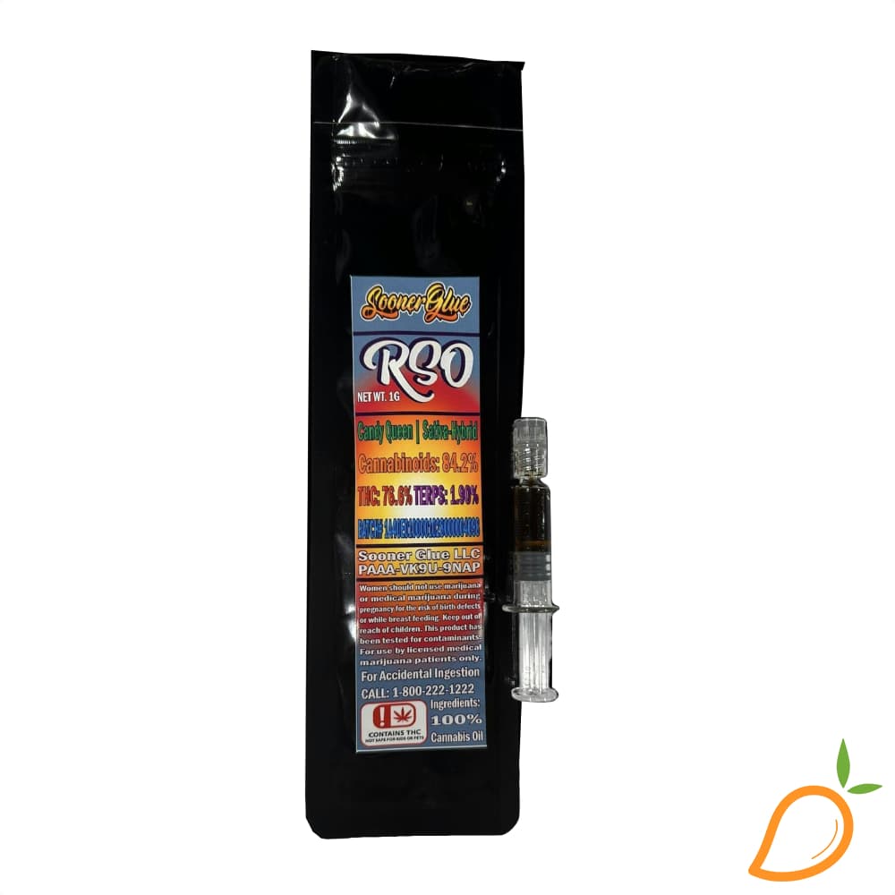 Sooner Glue 1g Mac 1 RSO Live Resin Syringe Sooner Glue