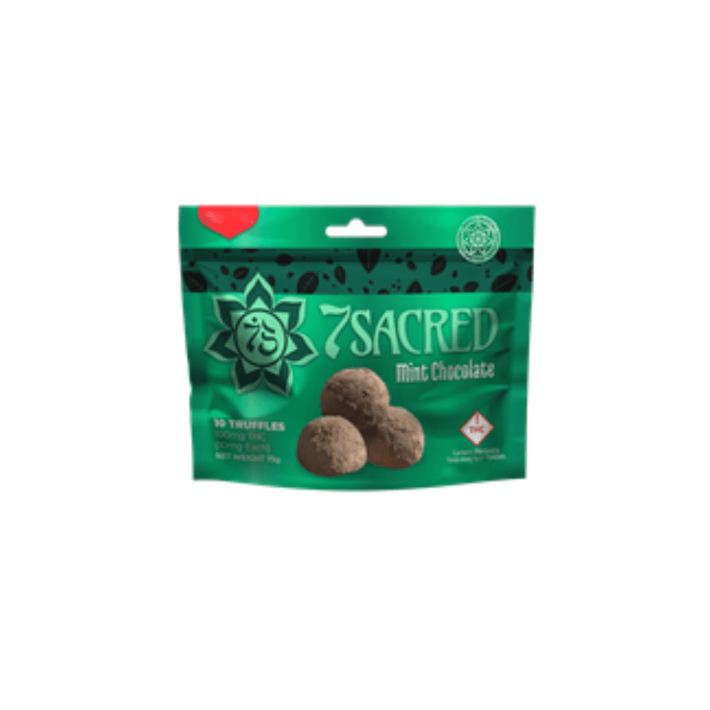 7Sacred Mint Choco Truffles - Sativa (100mg)