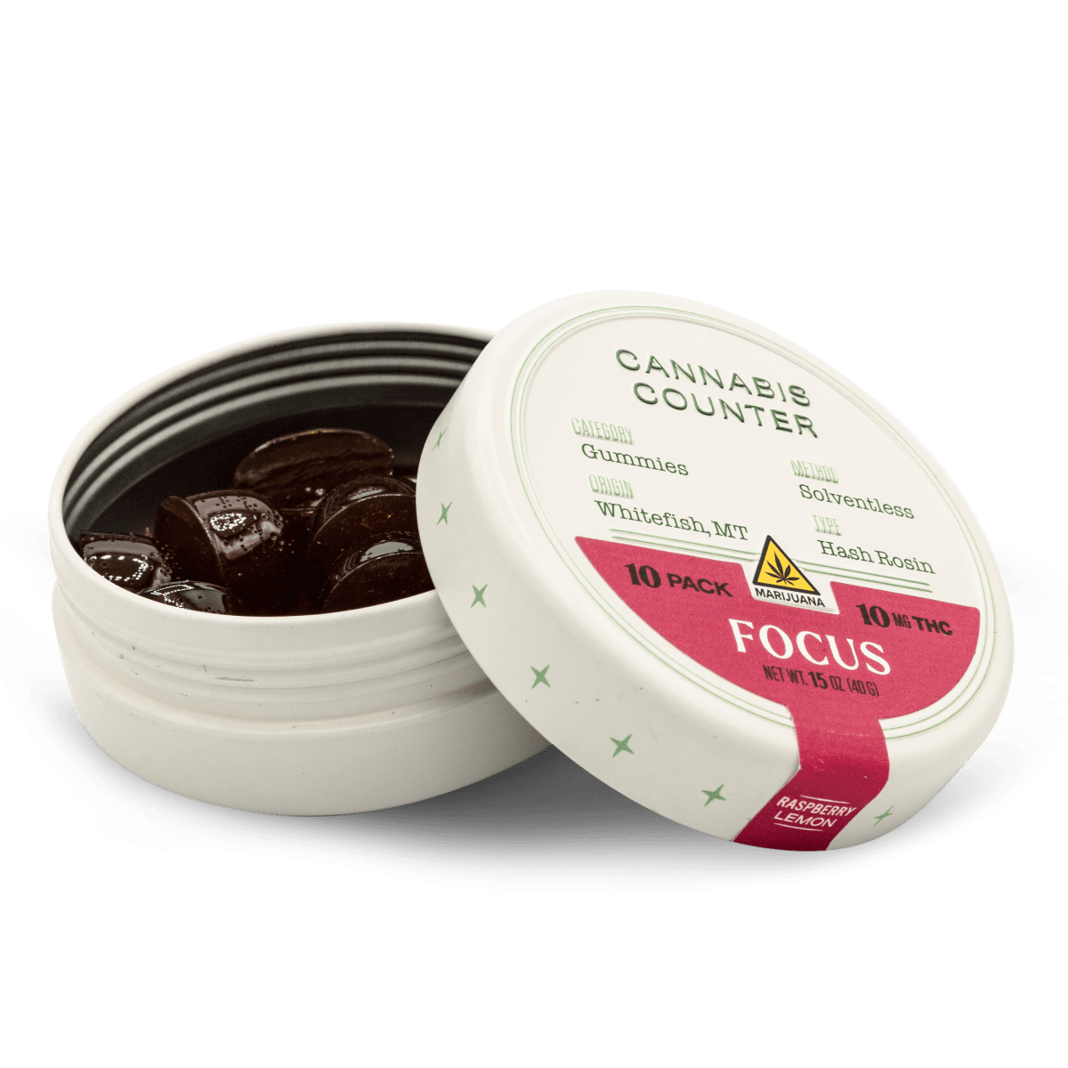 Cannabis Counter Focus Gummies | Hash Rosin