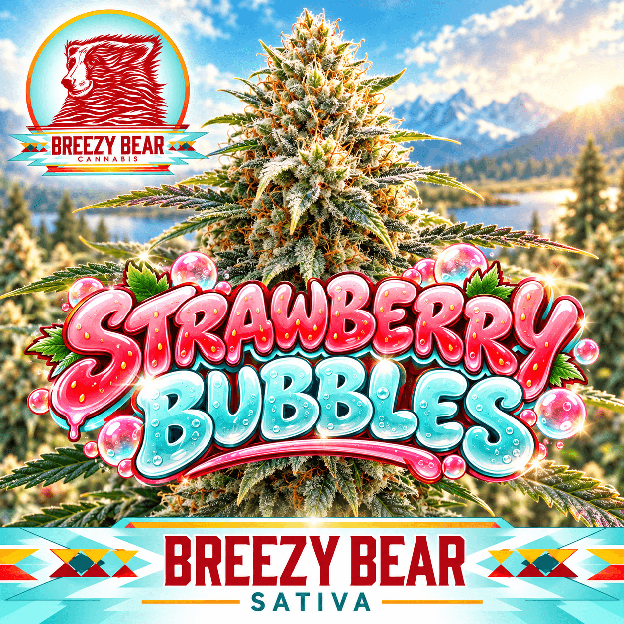 Breezy Bear Breezy Bear - 3.5g Flower - Strawberry Bubbles