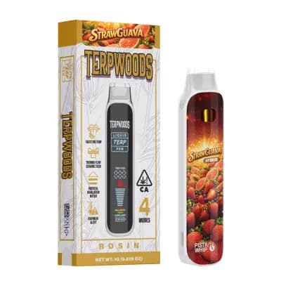 LIVE ROSIN READY TO USE VAPORIZER [1G] STRAWGUAVA BY PISTIL WHIP - 1 G