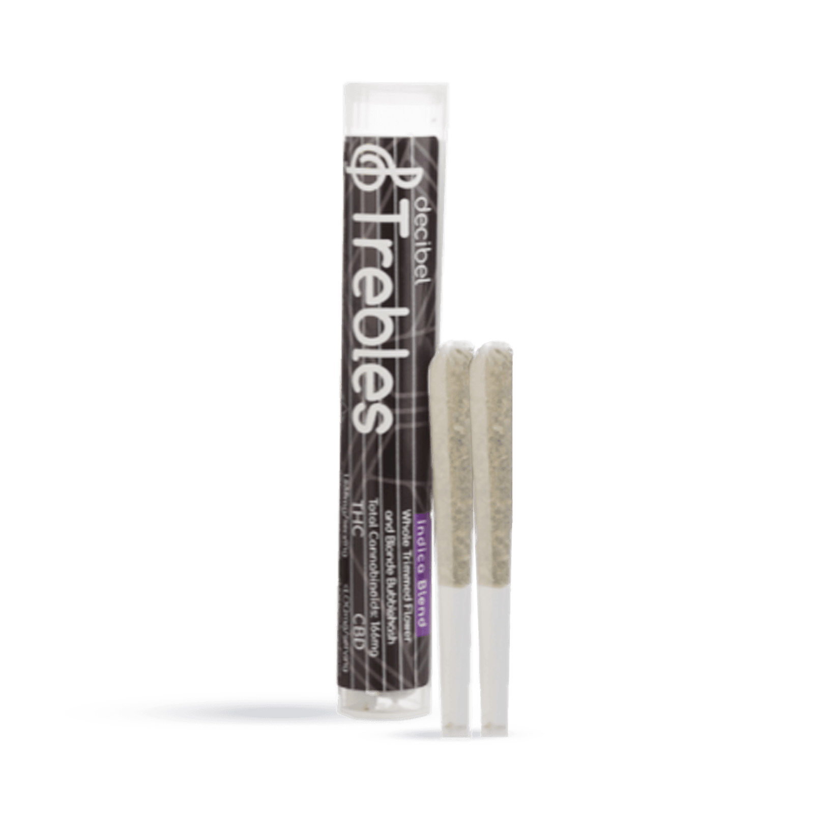 Decibel Farms 2pk Trebles Indica Blend - Infused Preroll - Decibel