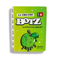 Botz 100mg 1:1 CBG:THC Sour Apple - Gummy - Botz