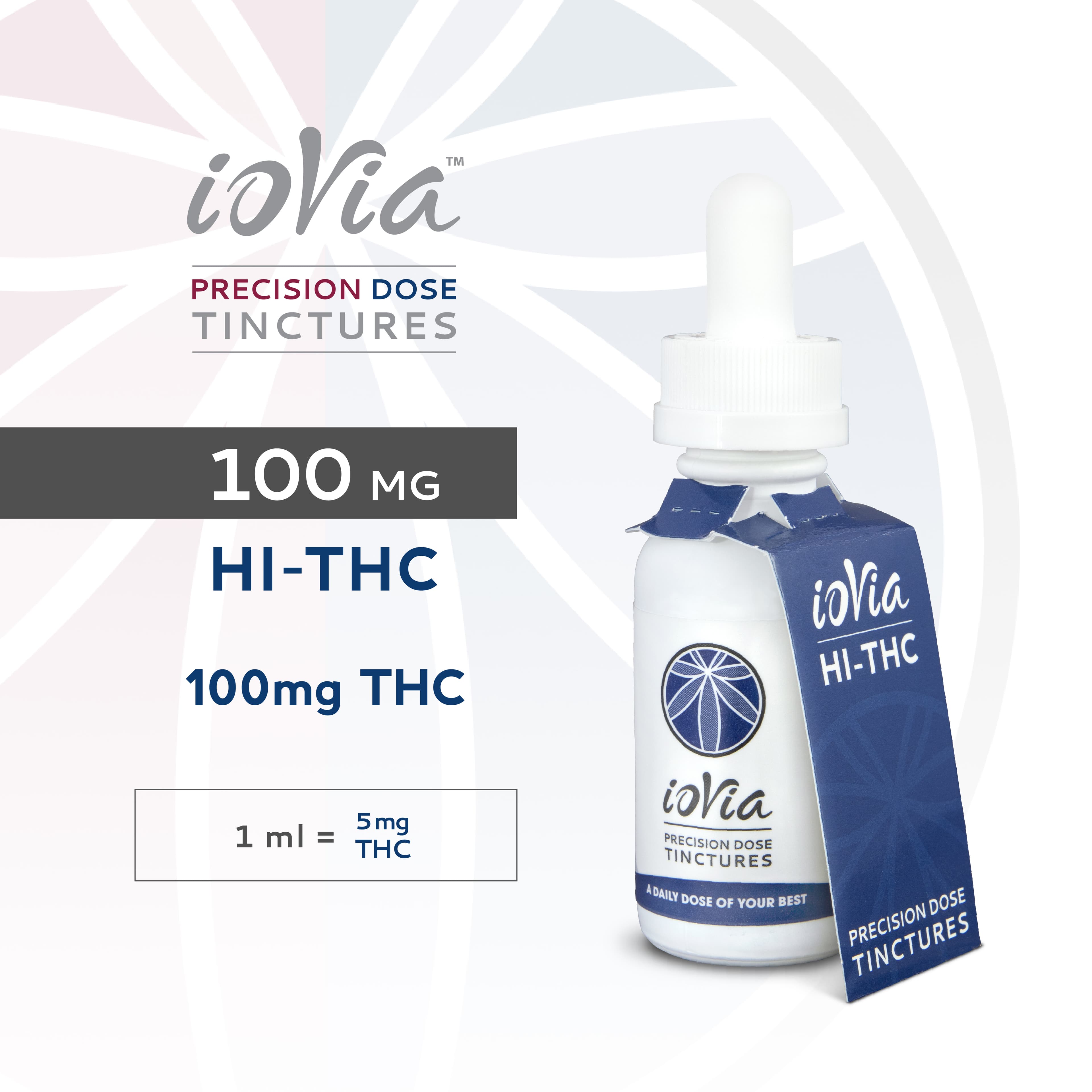 ioVia ioVia Precision Dose Tincture Hi-THC 100mg