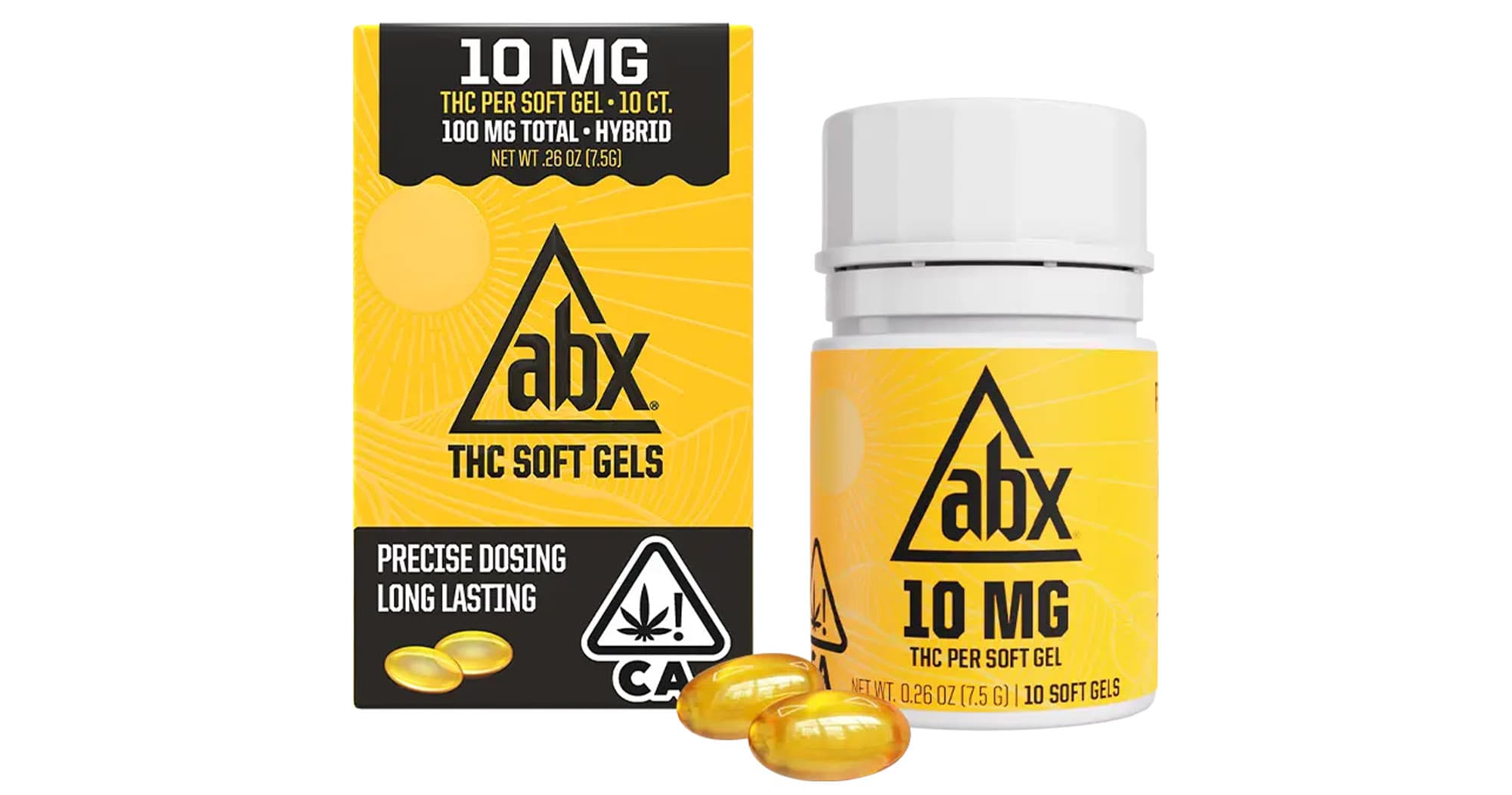 ABX 10mg THC Soft Gels - 10ct