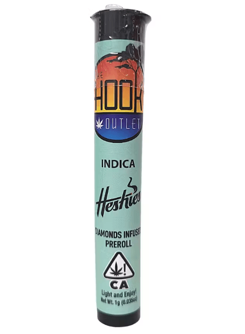 The Hook Outlet Hook Diamond Infused Preroll 1g - Indica (I)