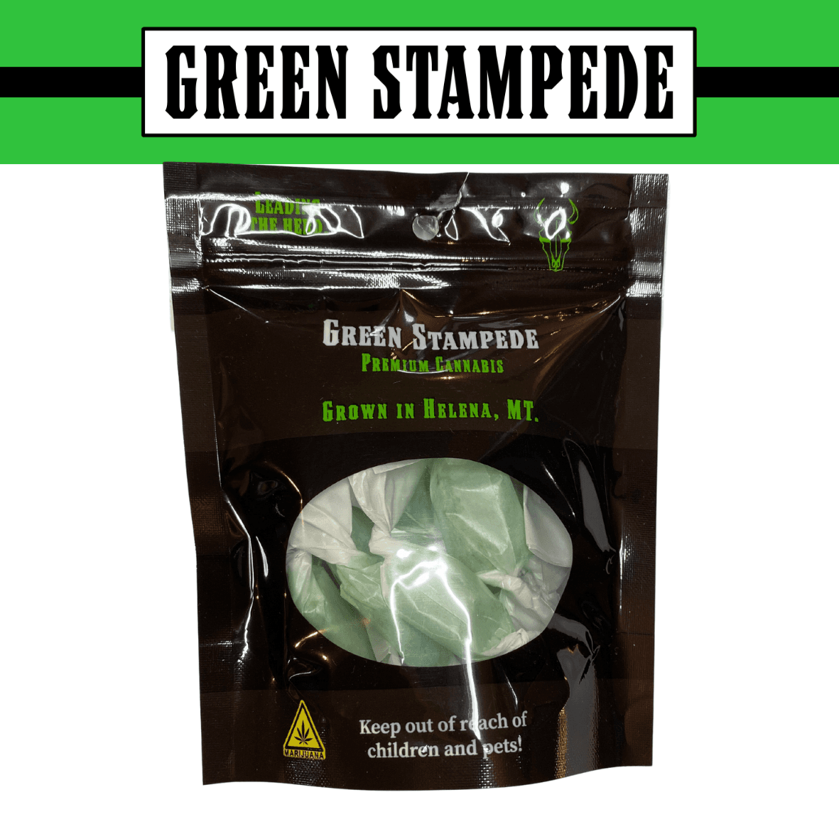 Green Stampede Key Lime Fruit Chew (10pk) - 95.15mg - Green Stampede