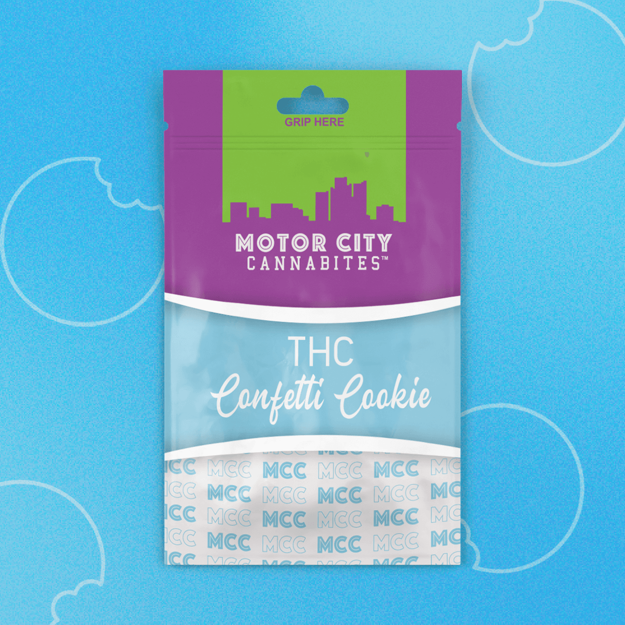 Motor City Cannabites Confetti Cookie