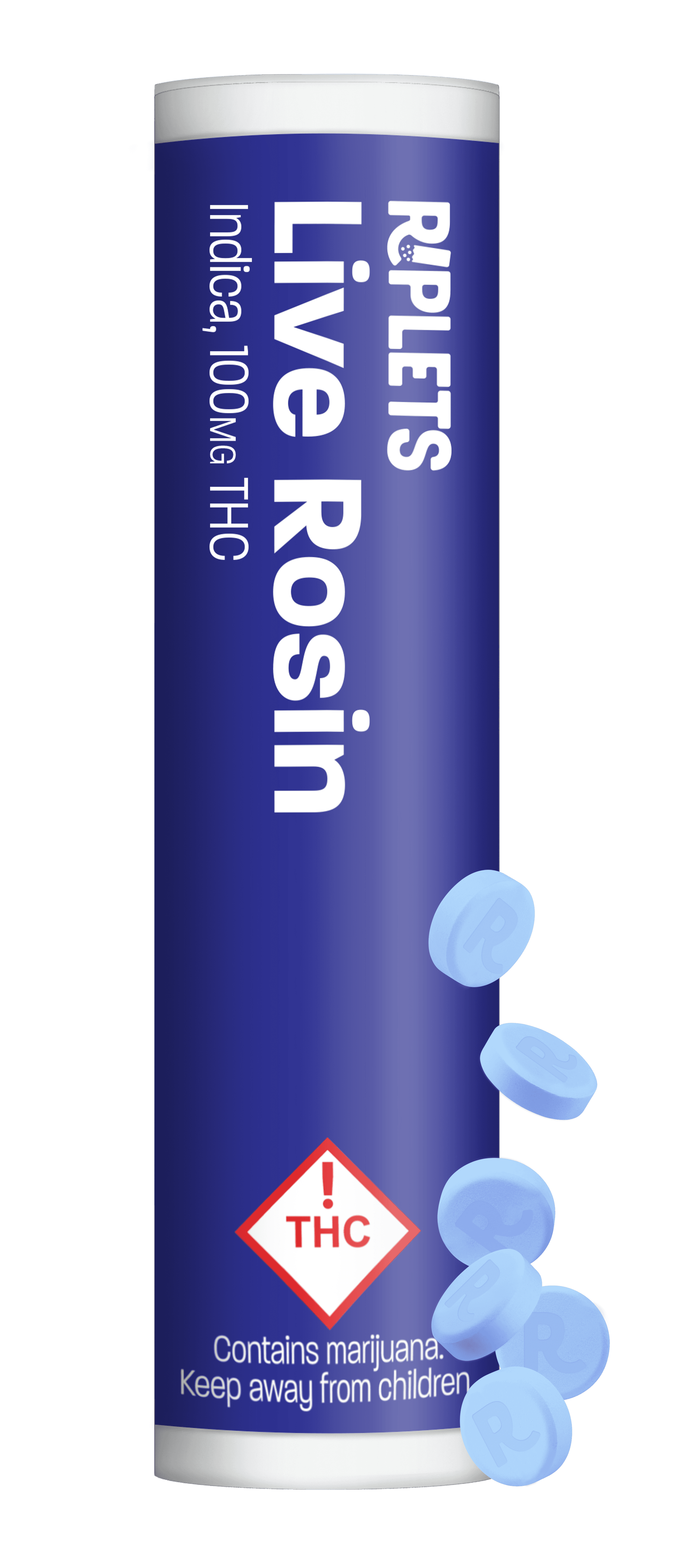 Riplets Indica (I) - 100mg Live Rosin Tablets - Riplets