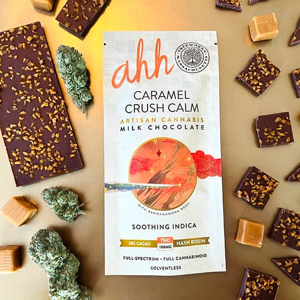 Ahh Moments Caramel Crush Calm Chocolate Bar | 100mg/20pc