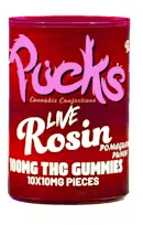 Pucks Gummies Live Rosin - Pomegranate Punch (H) (100mg)