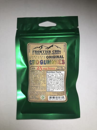 Frontier CBD Original Bears (250mg total) 10ct 25mg CBD Gummies by Frontier CBD