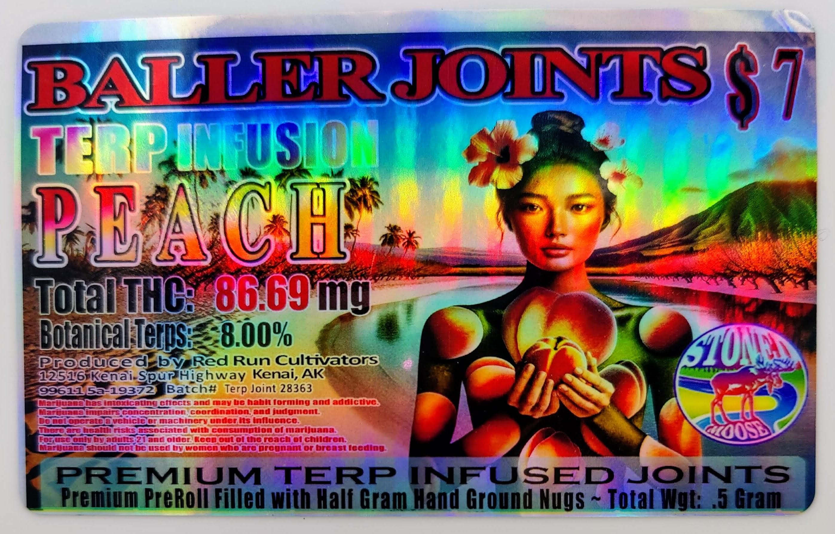 Red Run Cannnabis Company Peach Terp Infused
