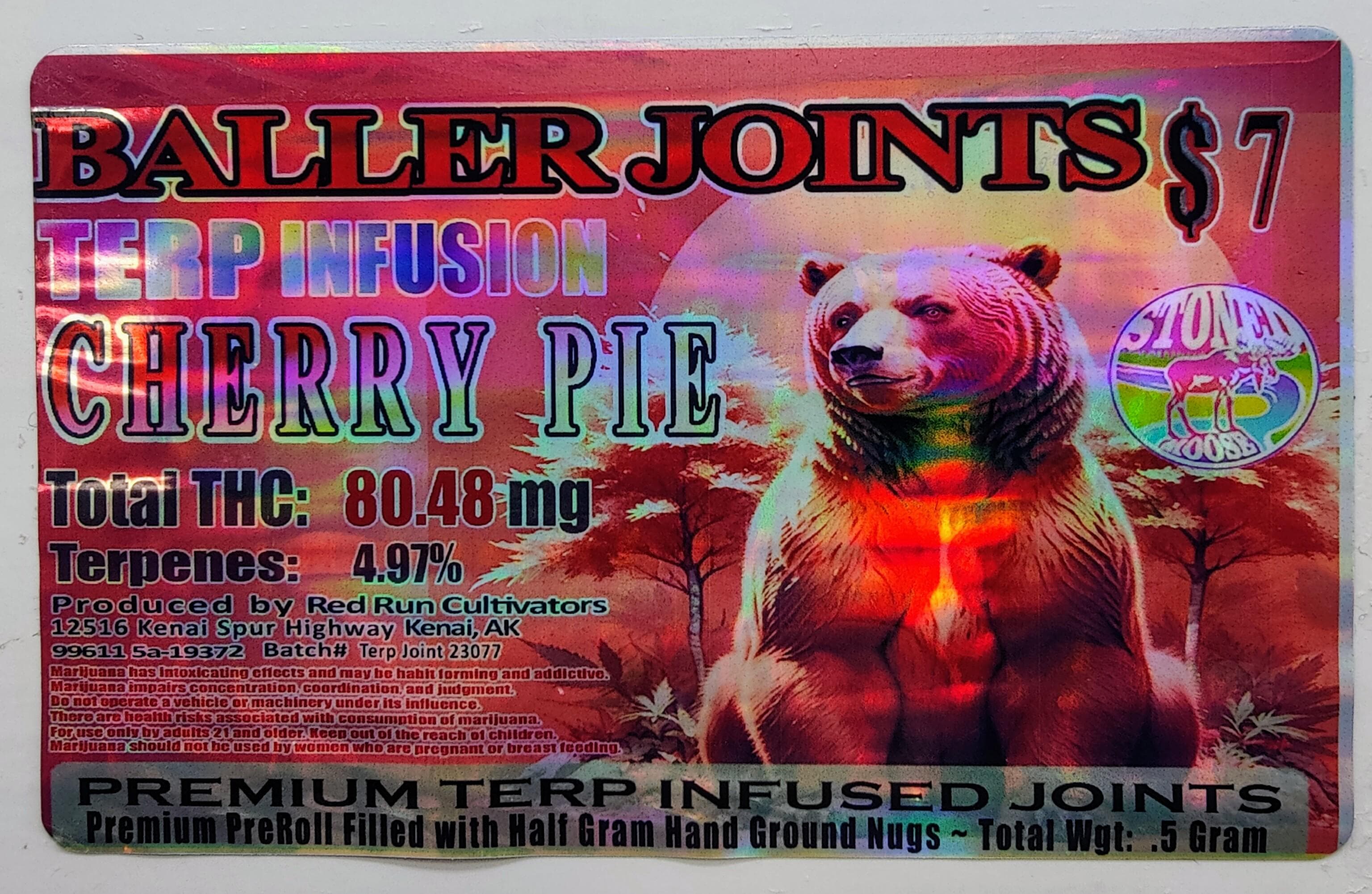 Red Run Cannnabis Company Cherry Pie Terp Infused