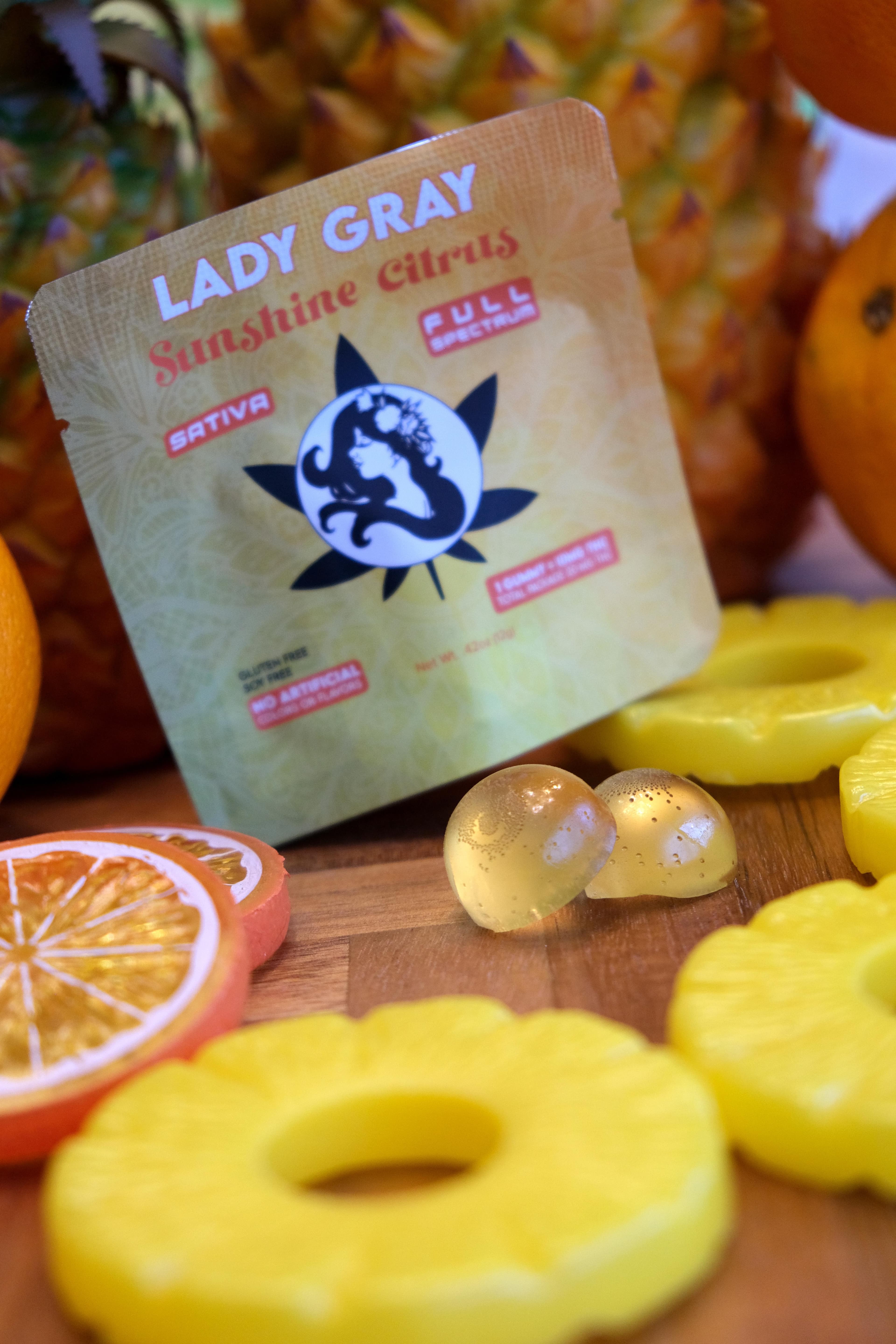 Lady Gray Sunshine Citrus Gummies - 20mg
