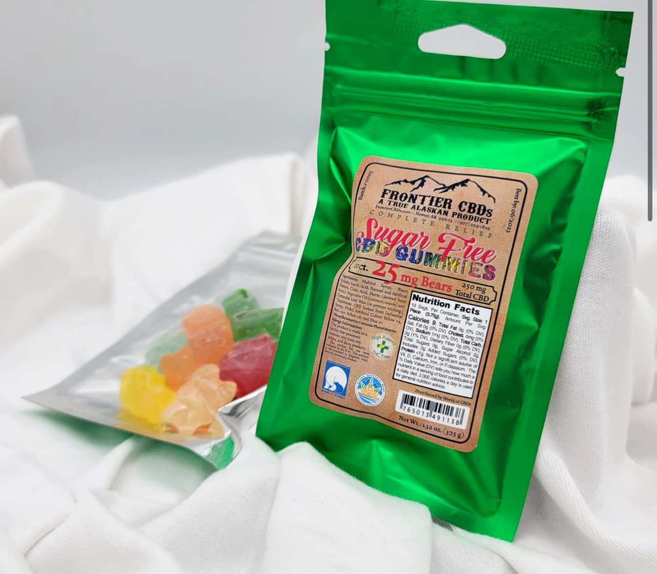 Frontier CBDS CBD Sugar Free Gummies - 10ct, 25mg