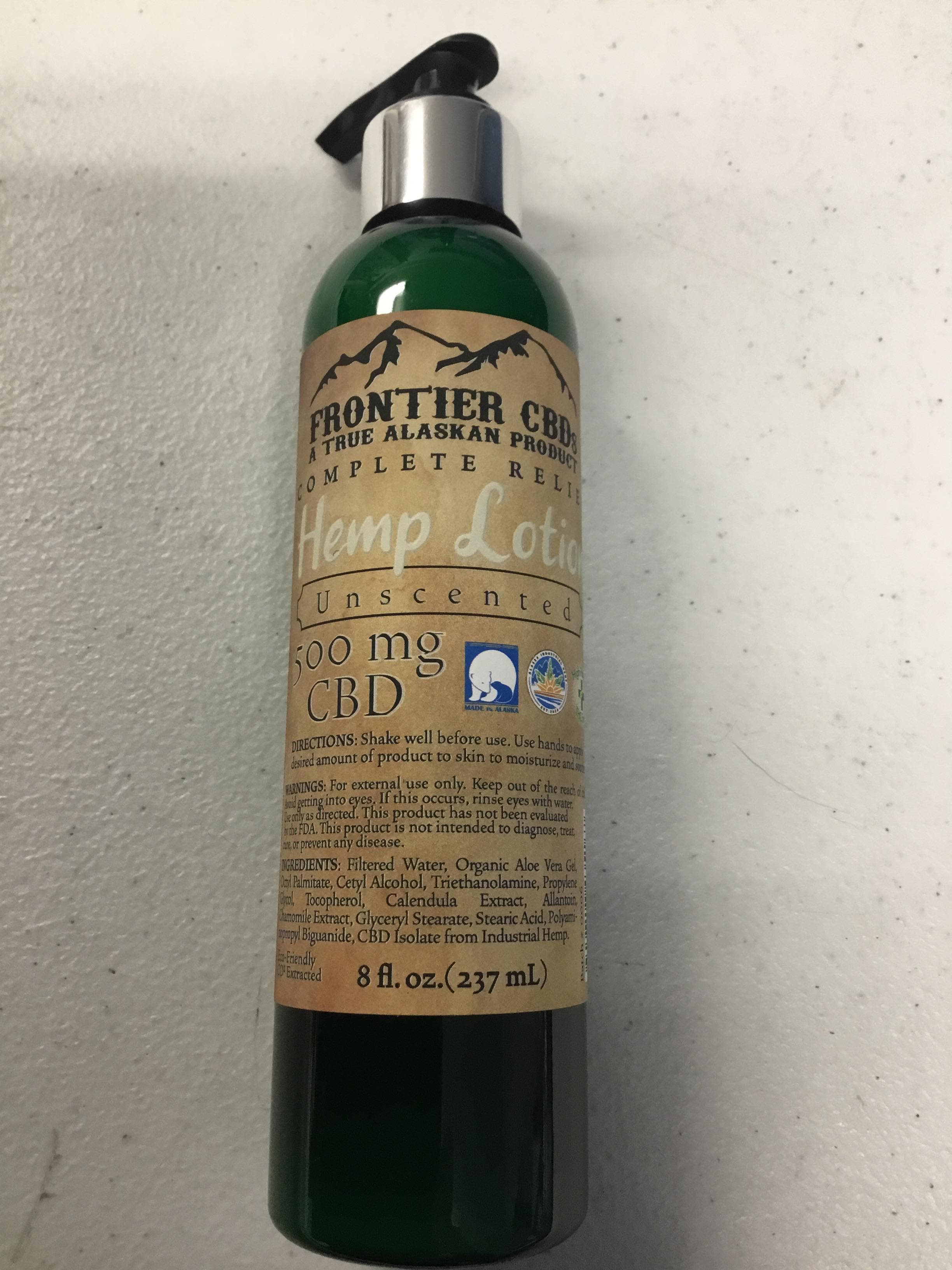 Frontier CBDS CBD Hemp Lotion - Unscented