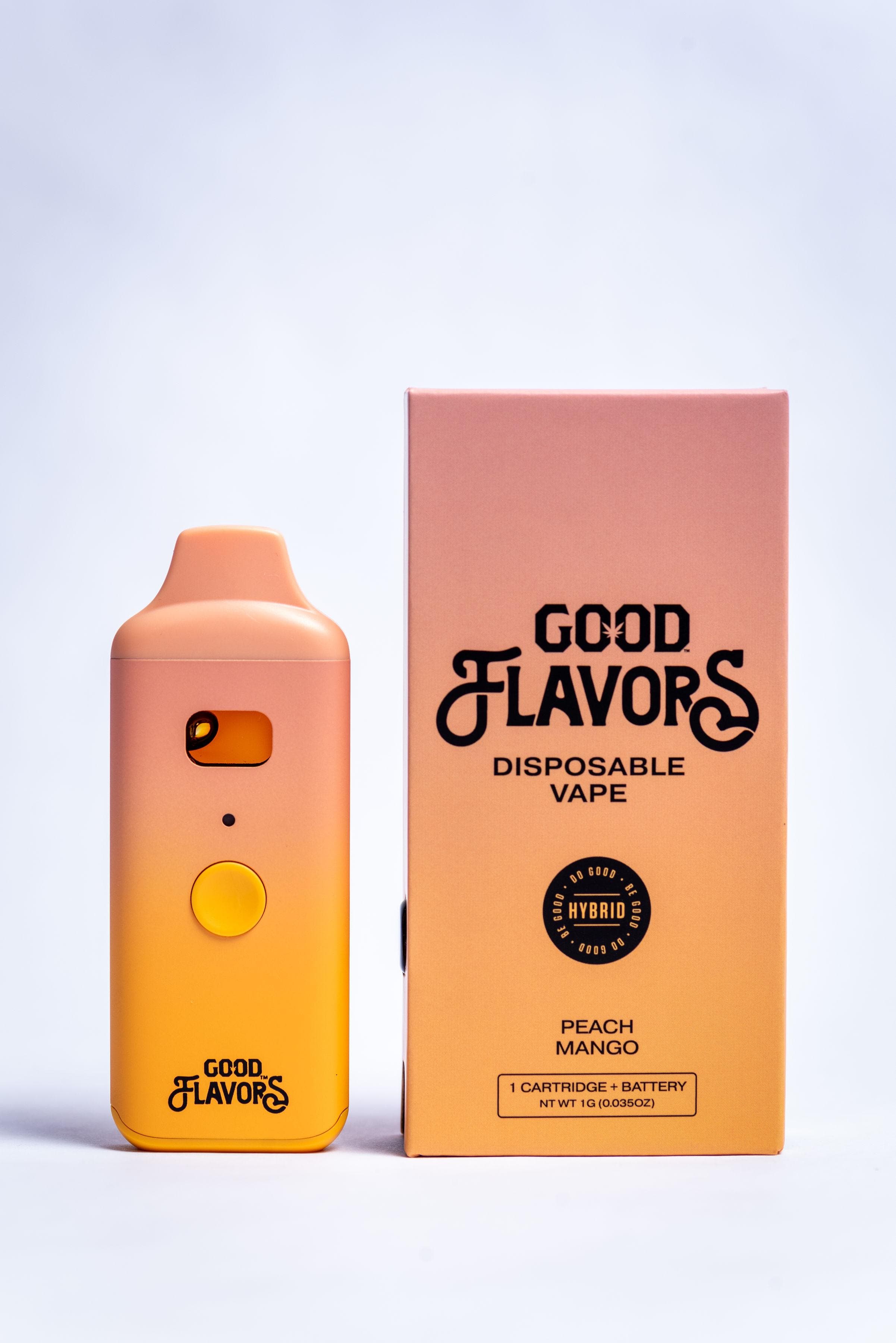 GOOD Cannabis Peach Mango 1g Disposable Cartridge