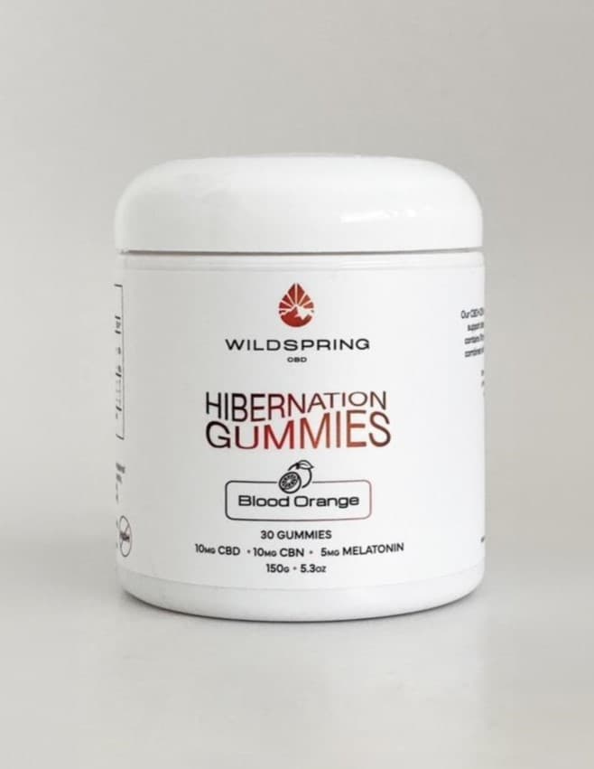 Wildspring Hibernation Gummies - Blood Orange - 30pk, 10mg CBD: 10mg CBN + 5mg Melatonin