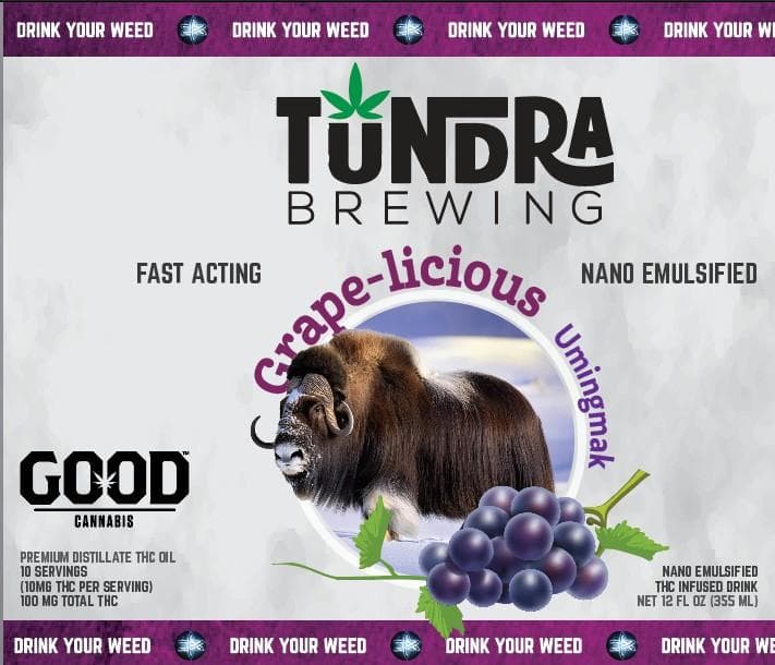TUNDRA BREWING Grape-licious Spritzer - 100mg