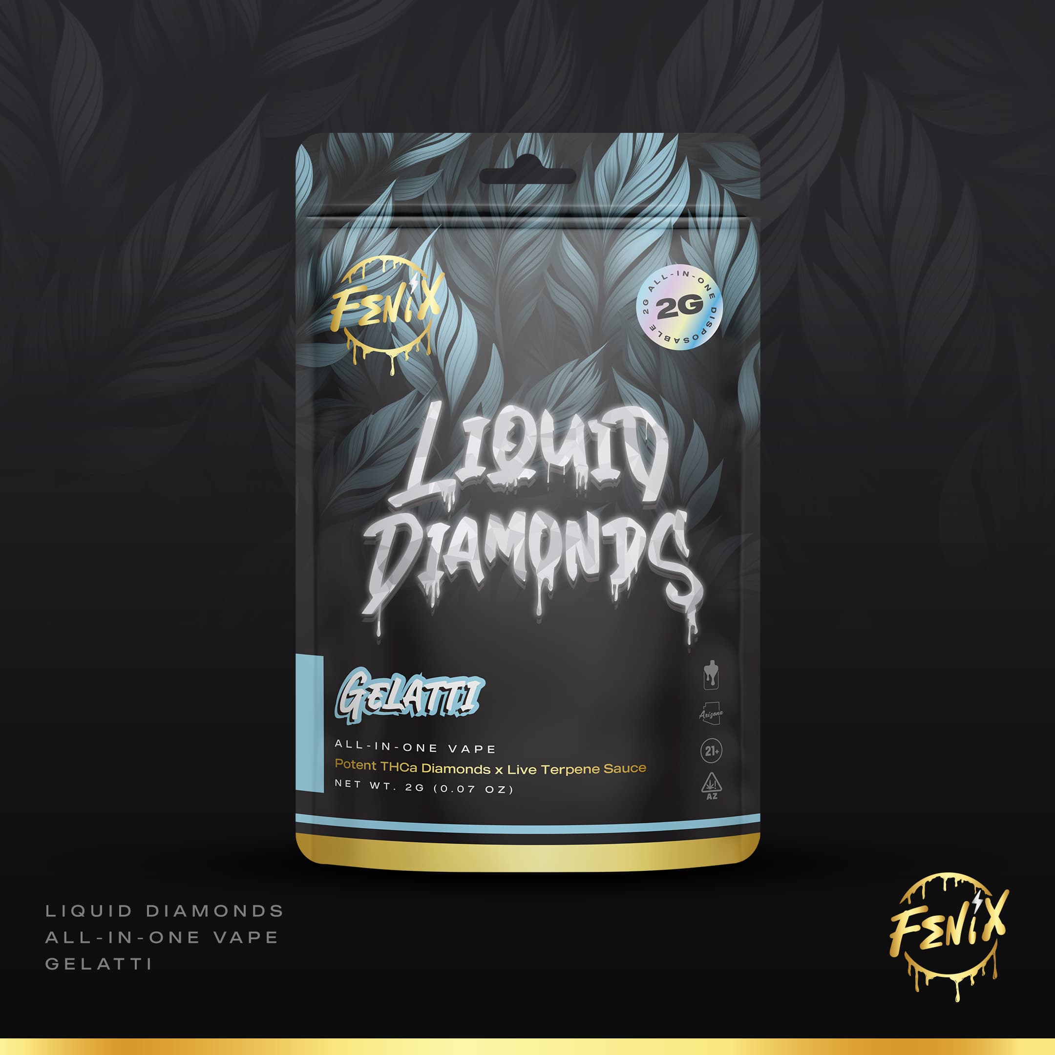 Fenix Fenix Liquid Diamonds Vape 2g Gelatti