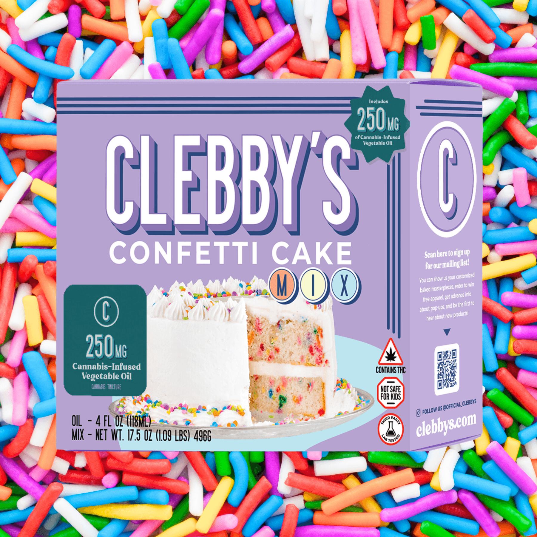 Clebby's Confetti Cake Edibles